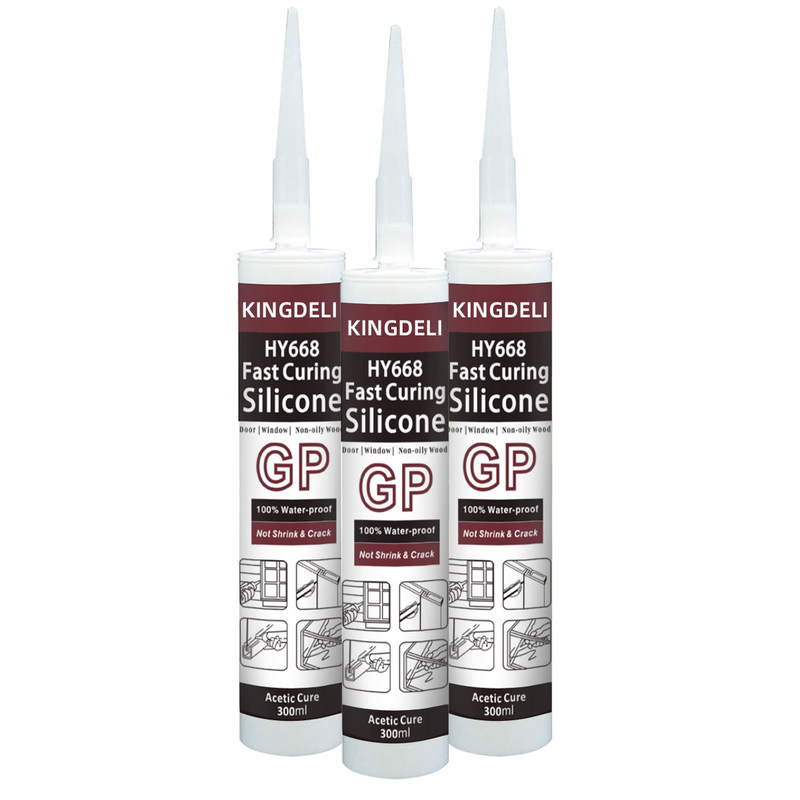 Καθολική γρήγορη στεγανωτική ουσία σιλικόνης θεραπείας οξική για την πόρτα Glaziery για πολλές χρήσεις